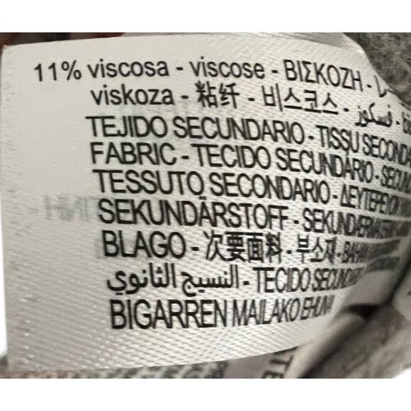 NWOT Zara Long Sleeve Snap Button Oversized Bomber Jacket Gray Women's M Preppy - Picture 8 of 8